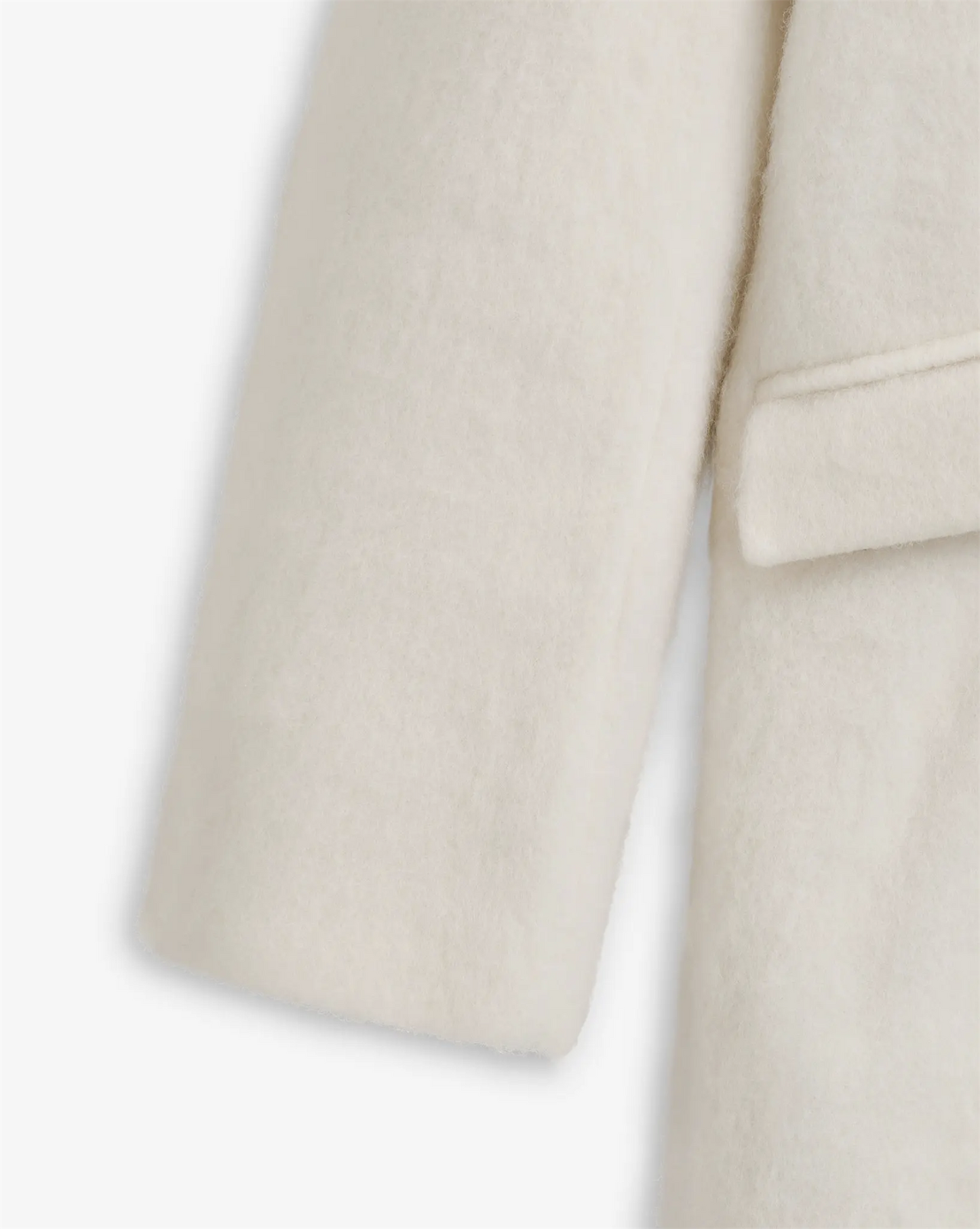 Plush Coat Offwhite Kåper