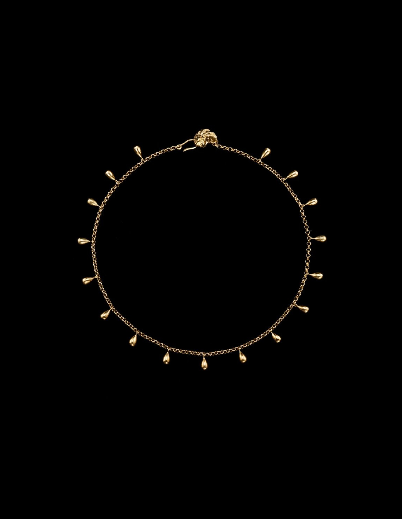 Sirens Tears Necklace Gold-Plated Silver Smykker