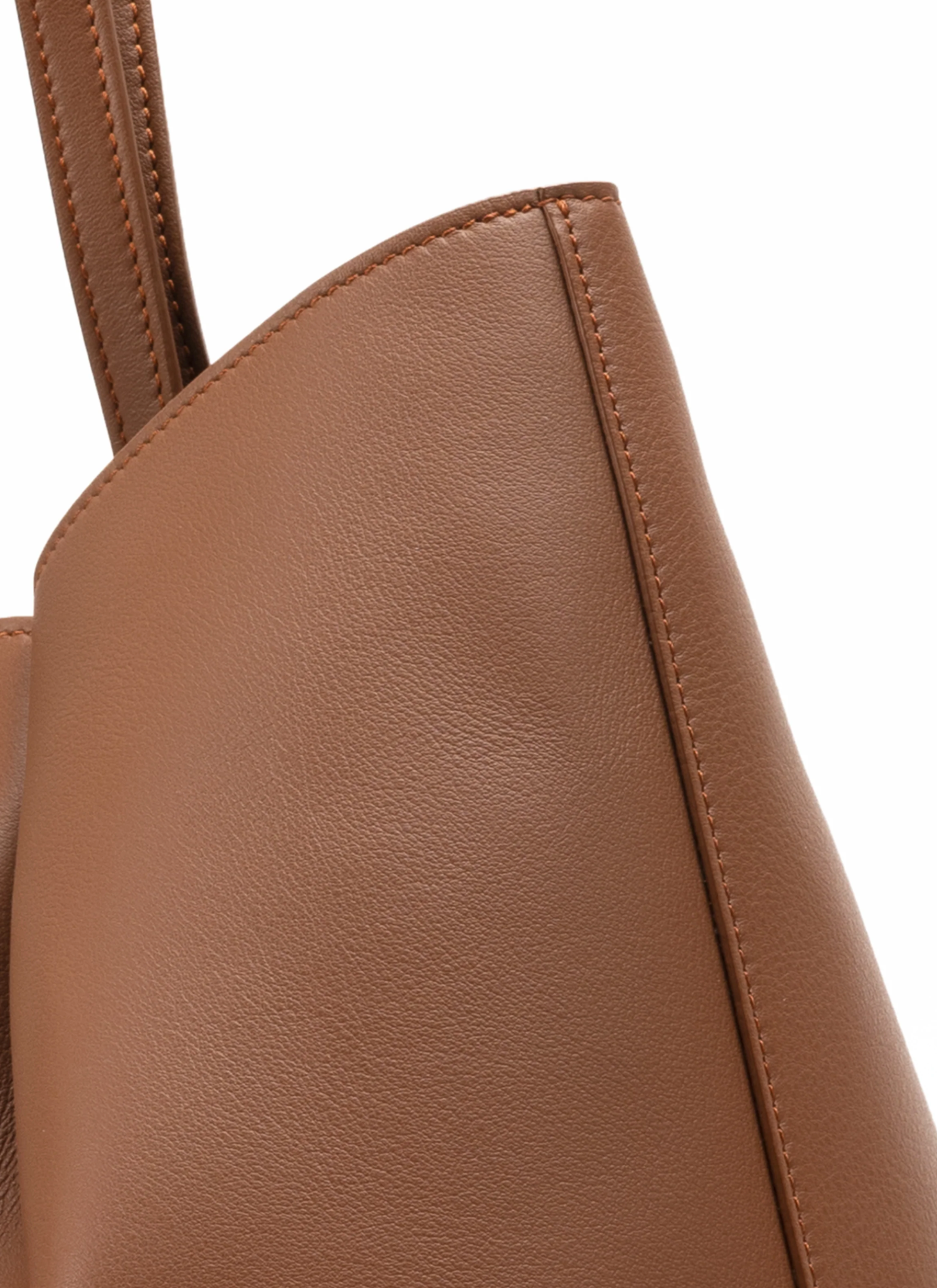 Dimple Tote Leather Cognac Vesker