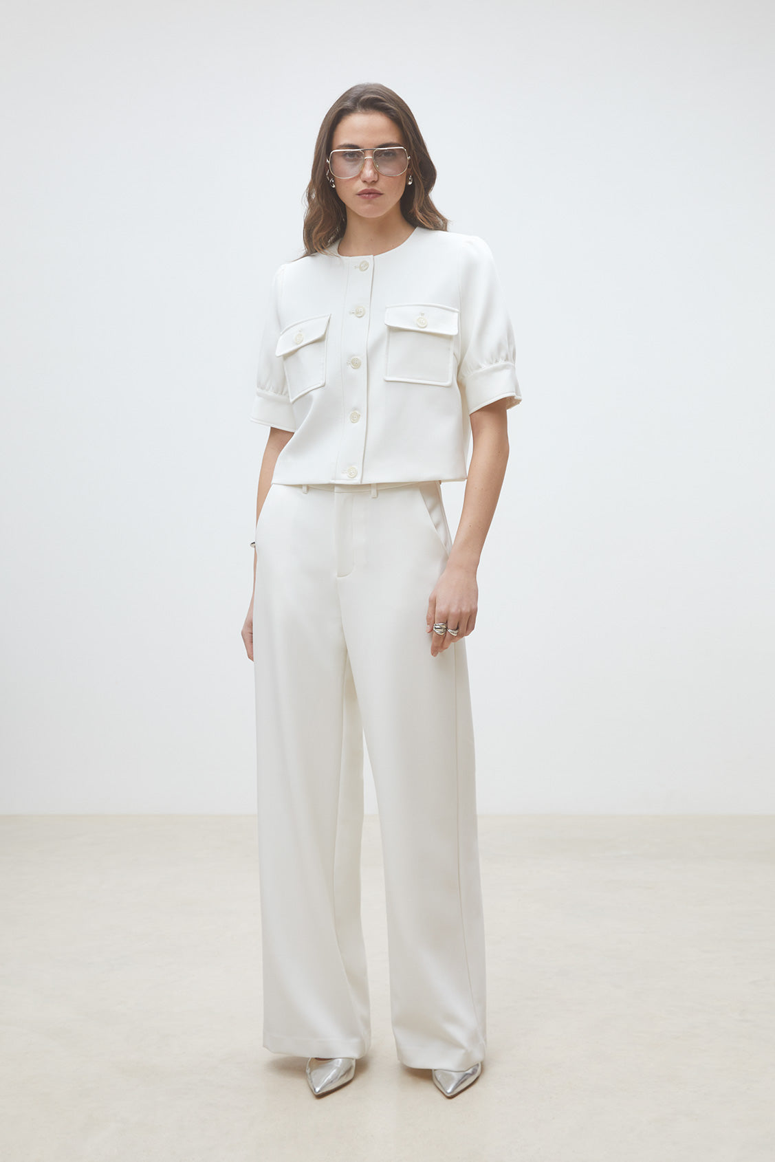Bukser | Jewel Pants Blanc Casse