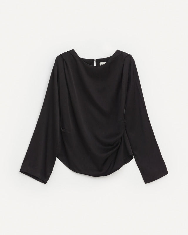 Paris Blouse Black Bluser