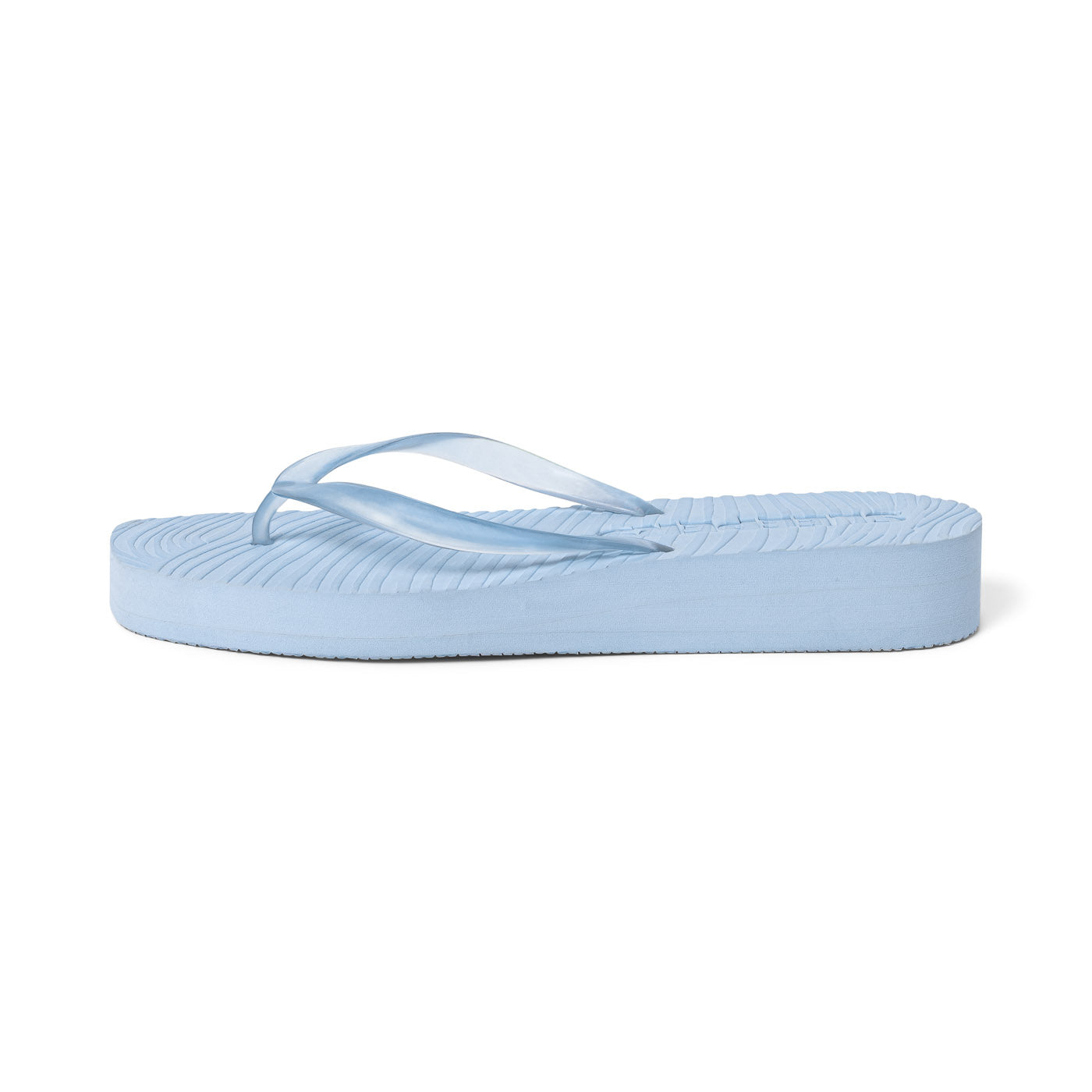 Sko | TAPERED PLATFORM - Blue Transparent