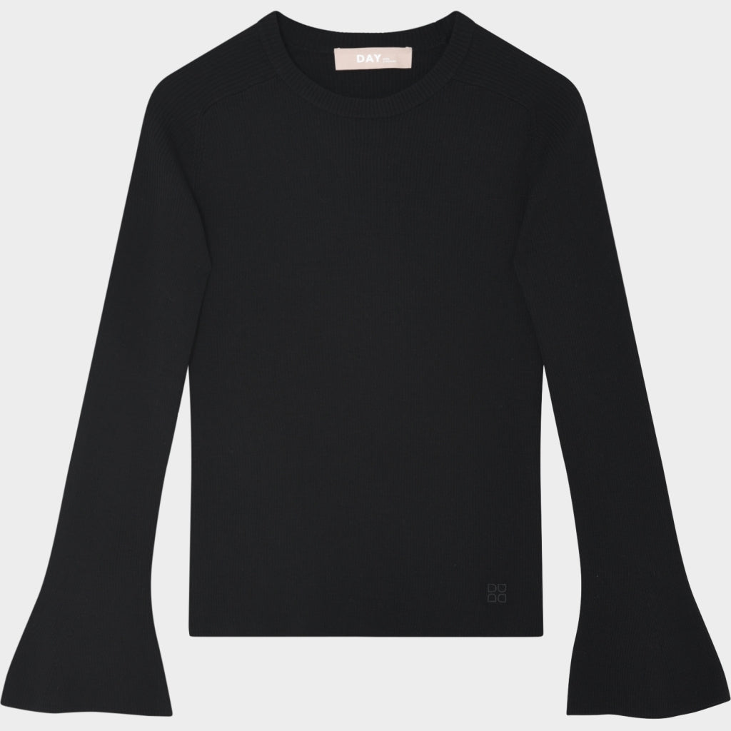 Anabelle Rib Black - Daily Elements Gensere