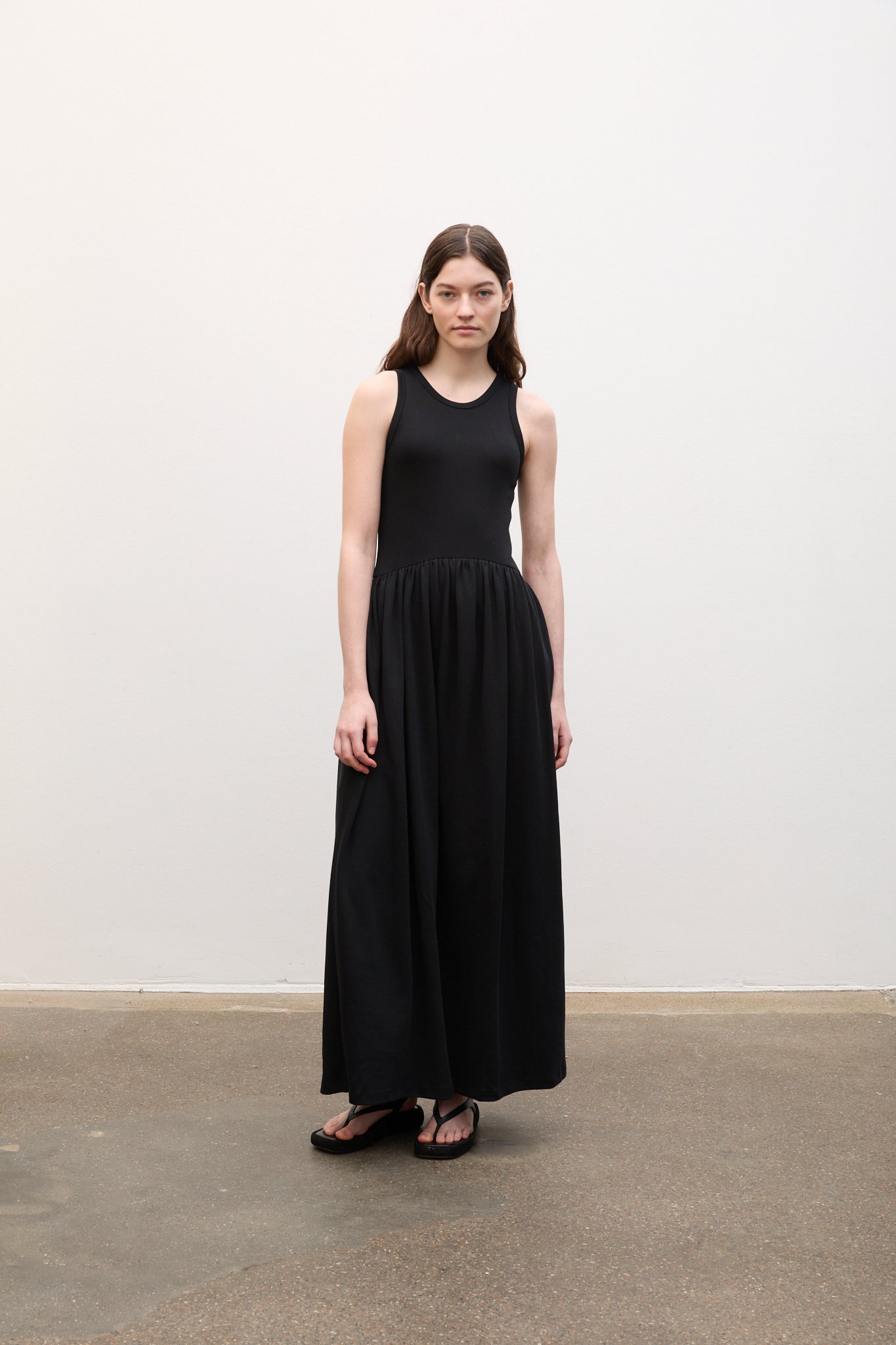 Maxi Jersey Dress Black Kjoler