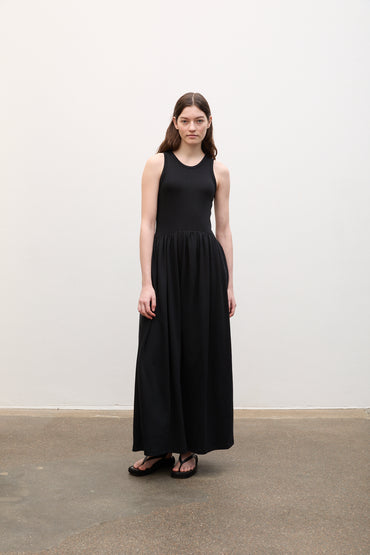 Maxi Jersey Dress Black Kjoler