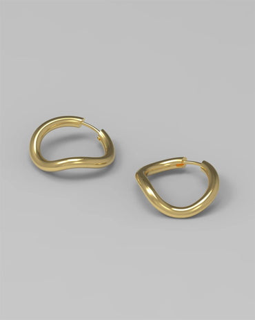 Øredobber | Thorn Hoop Round Pleated