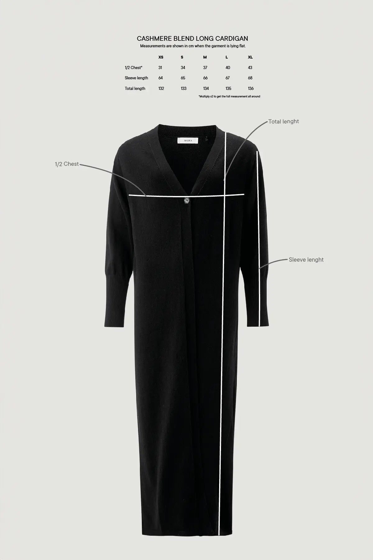 Cardigans | Cashmere Blend Long Gardigan Black