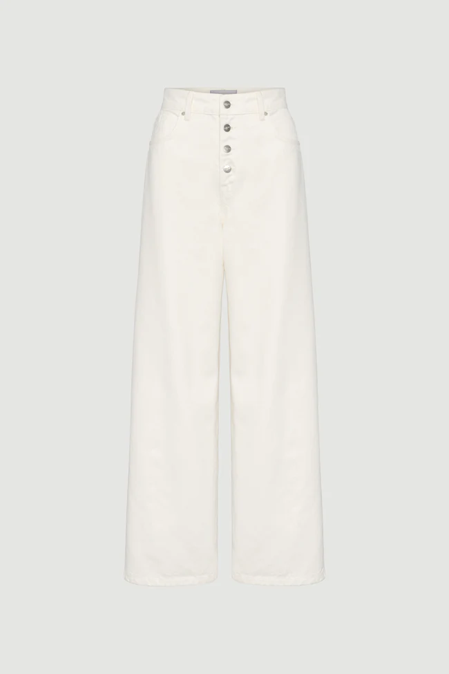 Loose Pant Cream Bukser