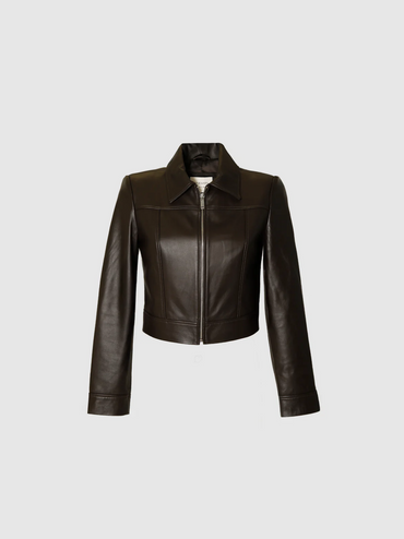 Osmana Leather Jacket Mocha Yttertøy