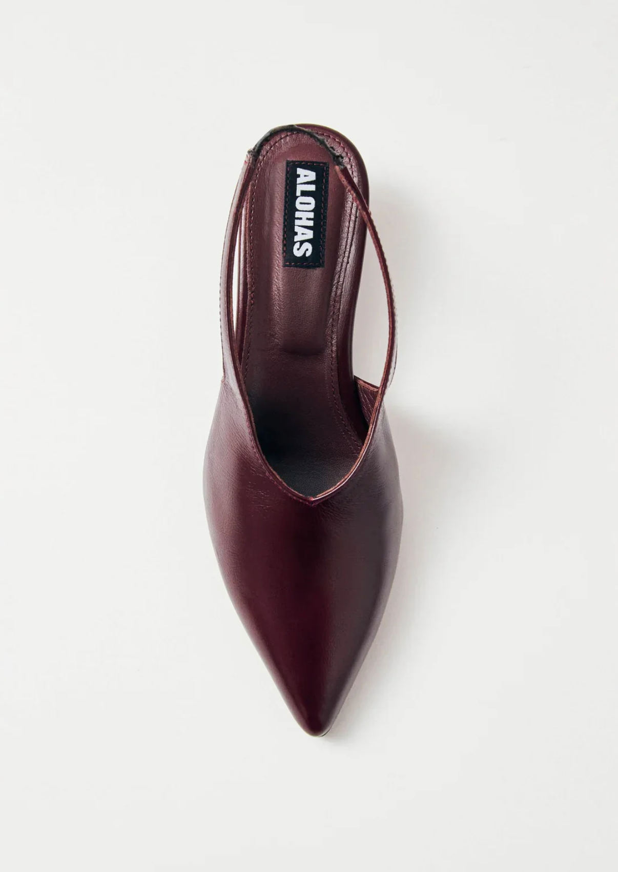Eros Burgundy Leather Mules Sko