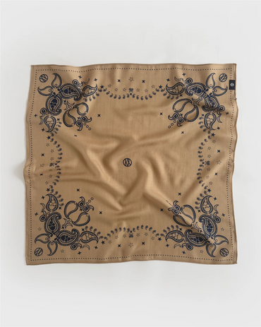 Skjef | Wool Paisley Scarf Cappuccino