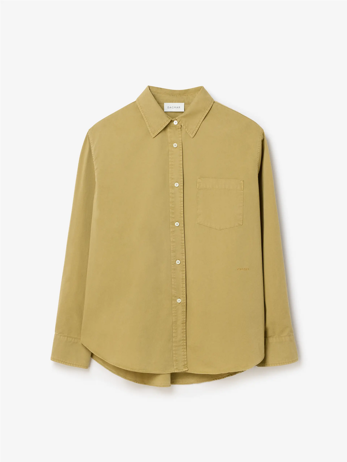 Classic Washed Shirt Light Olive Green