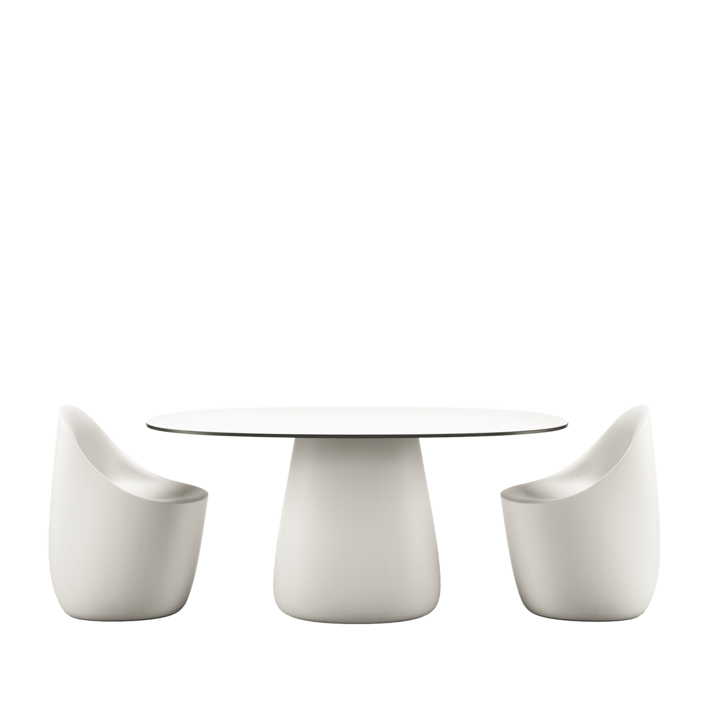 Cobble Table Top 135 cm White Warm Bord