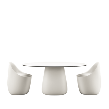 Cobble Table Top 135 cm White Warm Bord