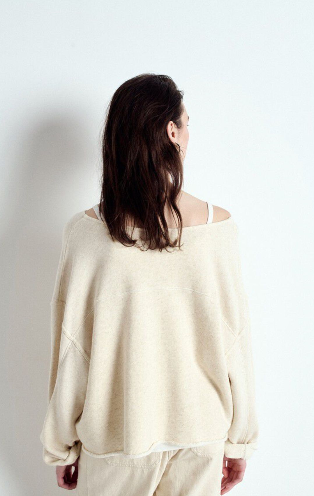 Itonay Sweater Ecru Melange Gensere