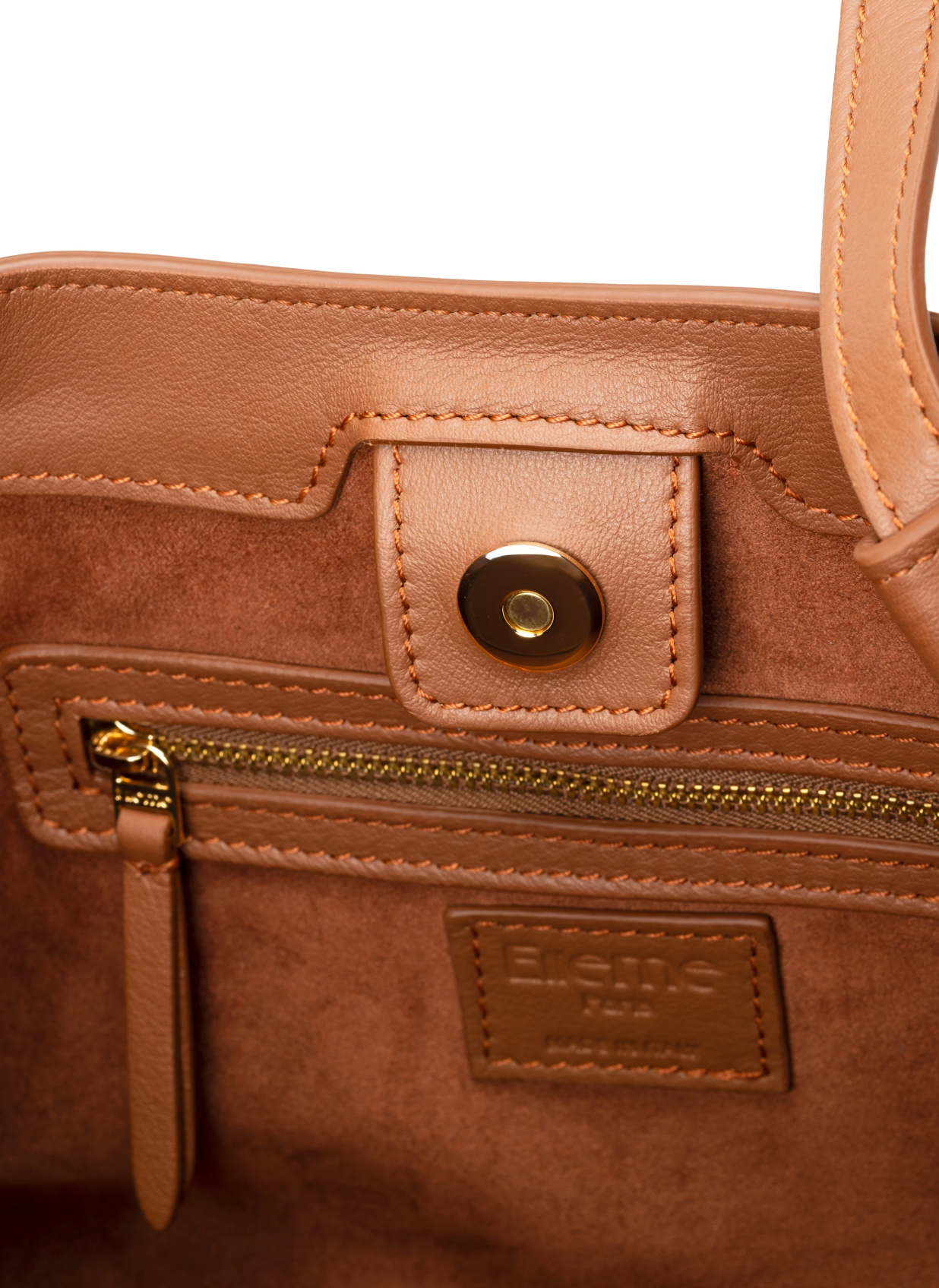 Dimple Tote Leather Cognac Vesker