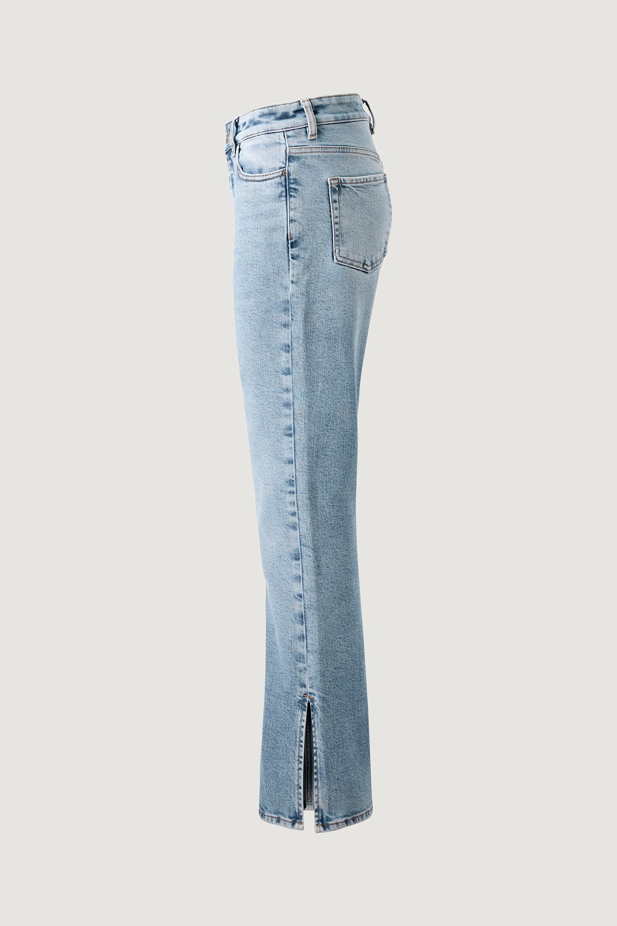 Slit Denim Blue Bukser