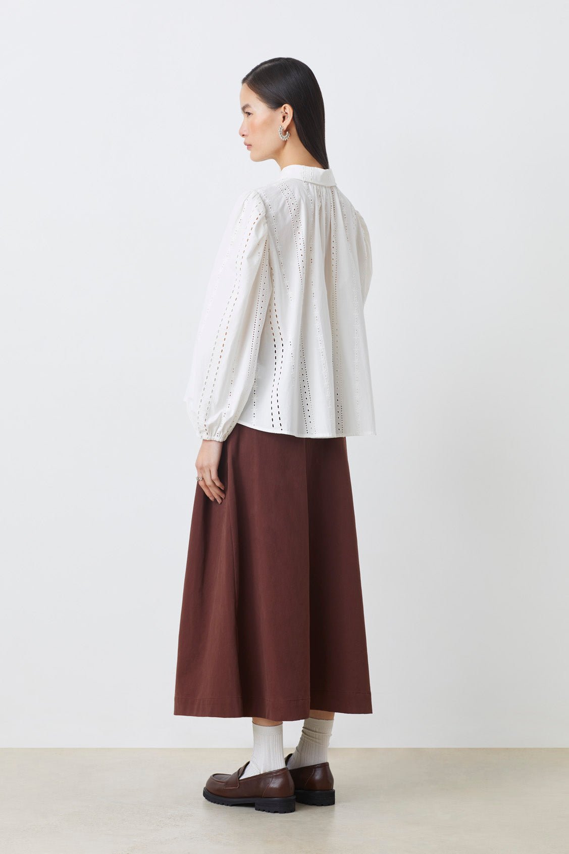Louane Blouse Blanc Casse Bluser