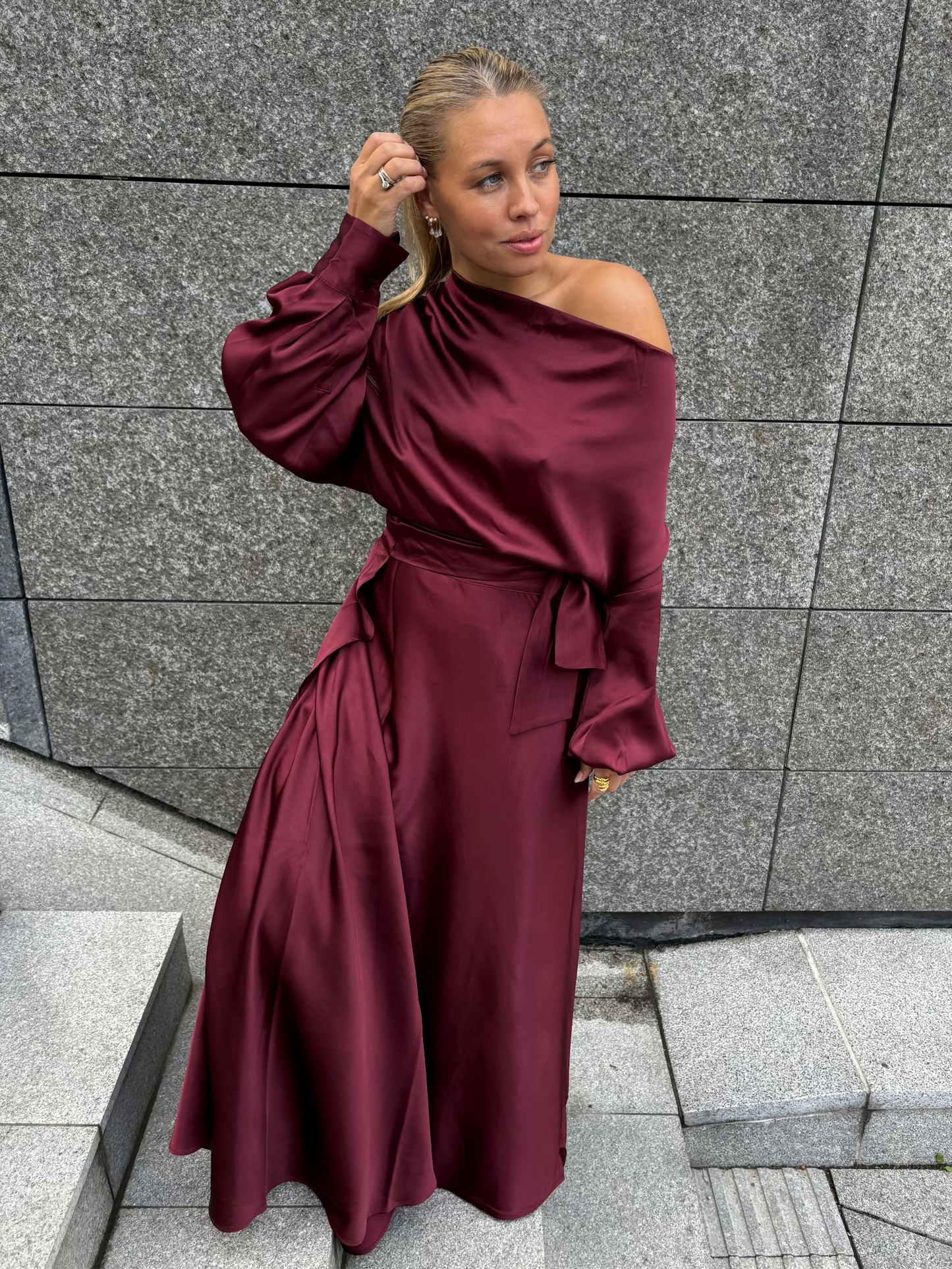 Hazel Skirt Burgundy Skjørt