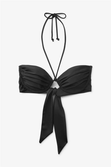 Billow Bikini Top Black