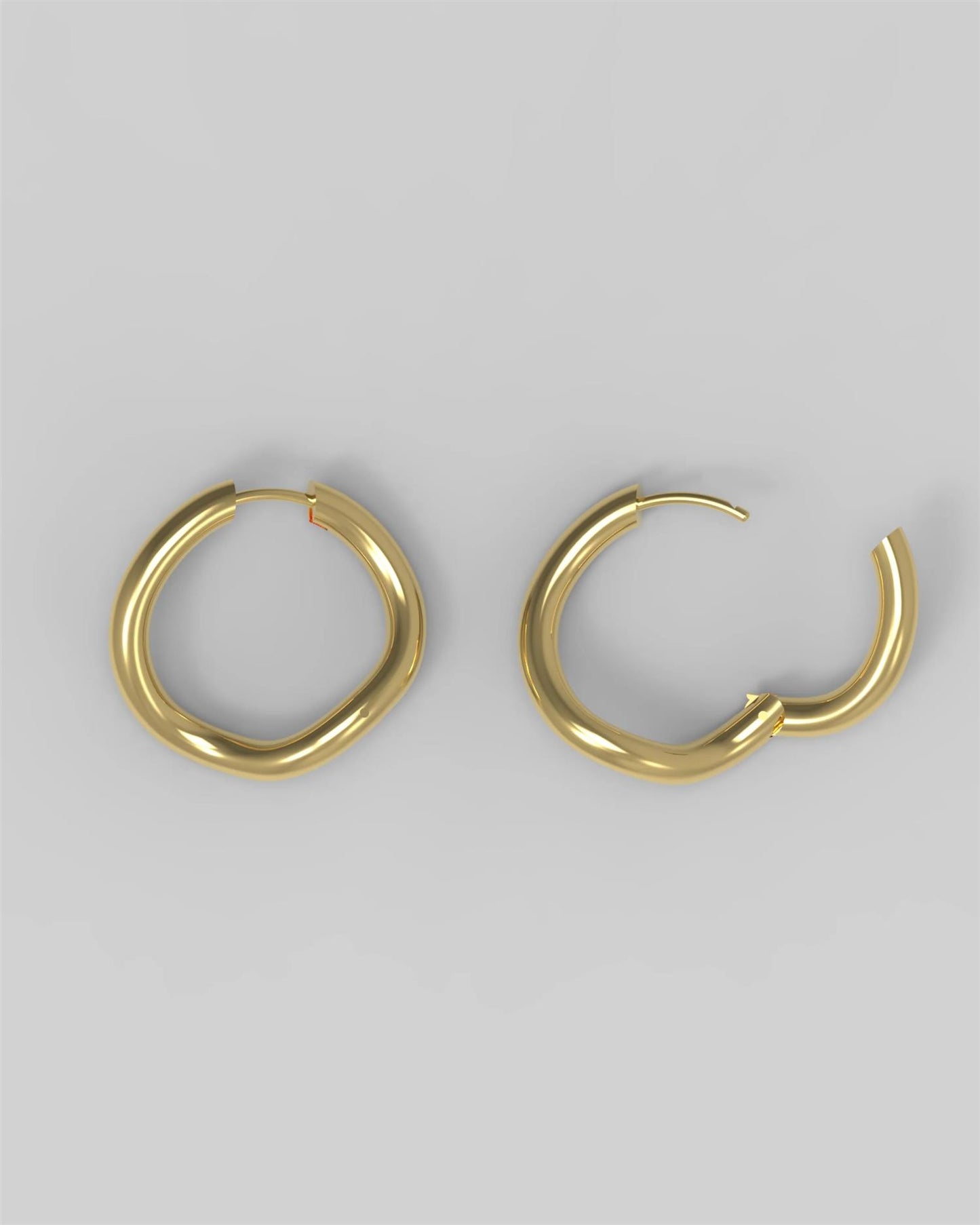 Øredobber | Thorn Hoop Round Pleated