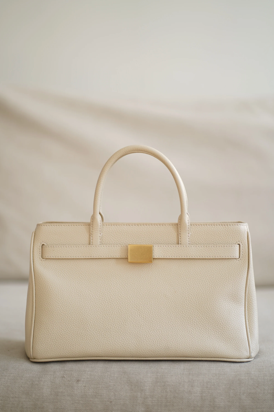 The Norma Bag Cream Pebble Vesker