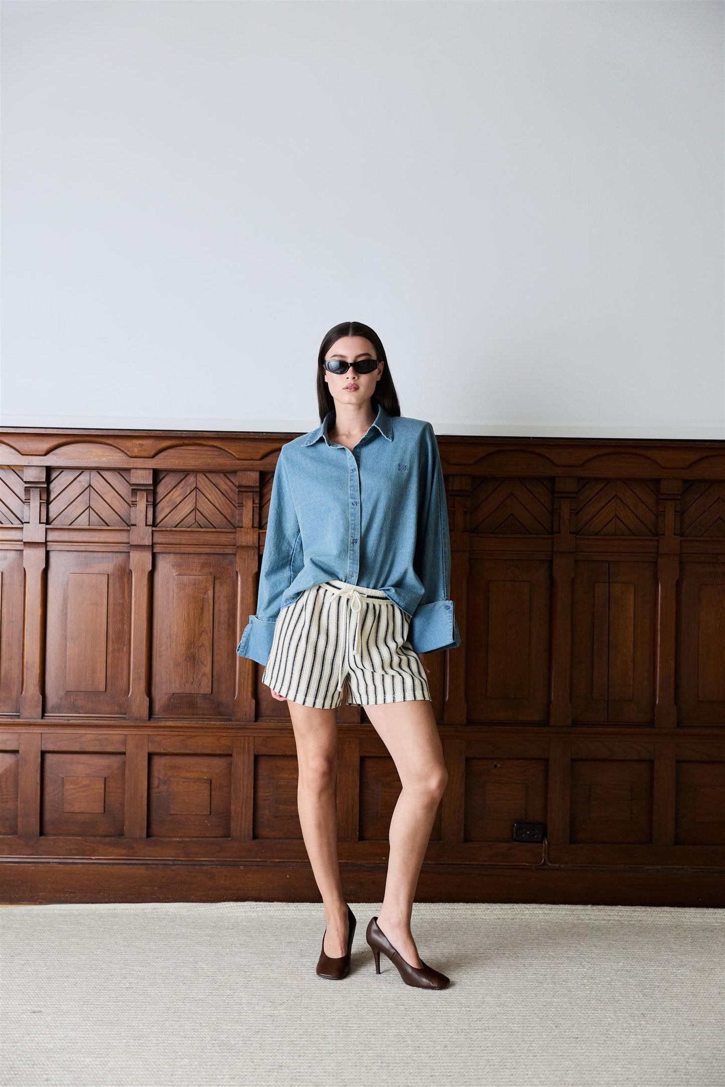 Bluser | Atari Denim Shirt Chambray Blue