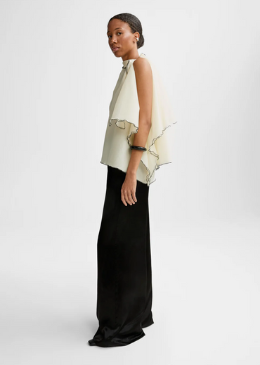 Bluser | Wiomy Silk Top Vanilla