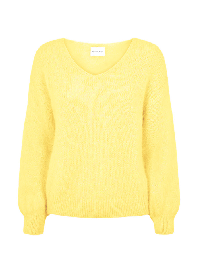 Milana LS Alpaca Pullover Light Yellow Gensere
