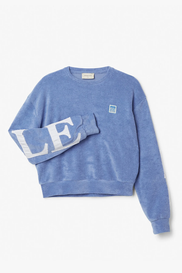 Terry Logo Sweatshirt Sky Blue Gensere