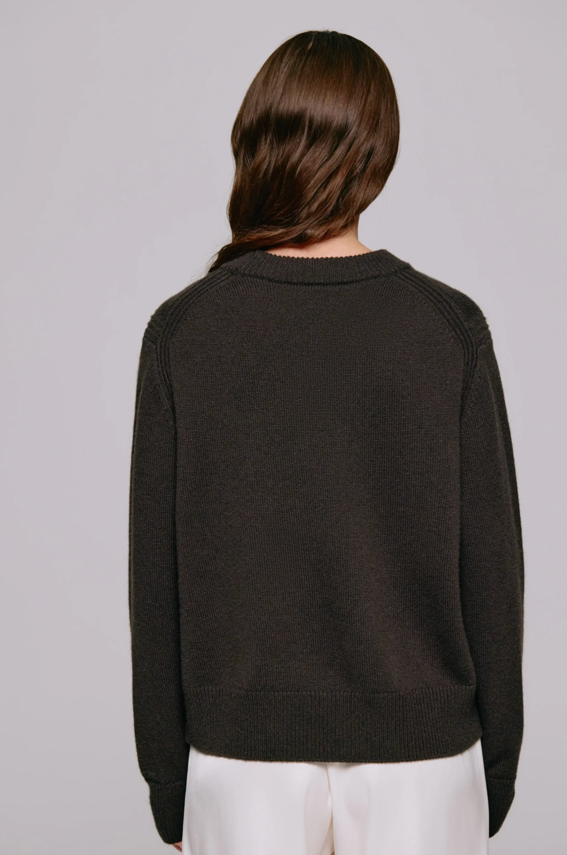 Alma Sweater Dark Brown Gensere