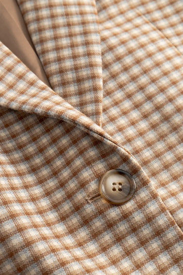 Noomi Blazer Brown Multi Check Blazere