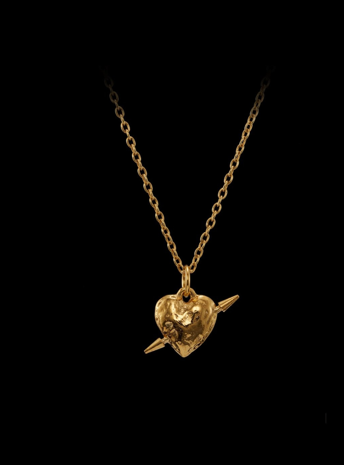 Tuvstarrs Heart Necklace Gold-Plated Smykker