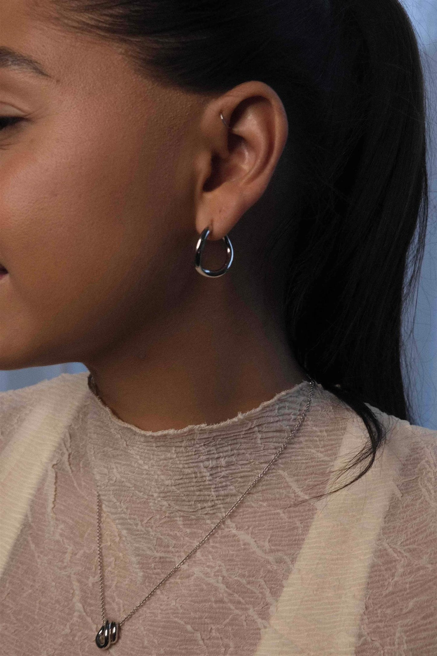Thorn Hoop Round Øredobber