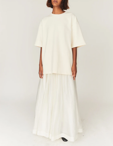 Gilian Volume Skirt Cream Skjørt
