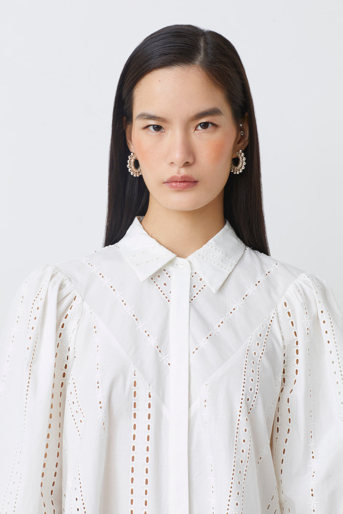 Louane Blouse Blanc Casse Bluser