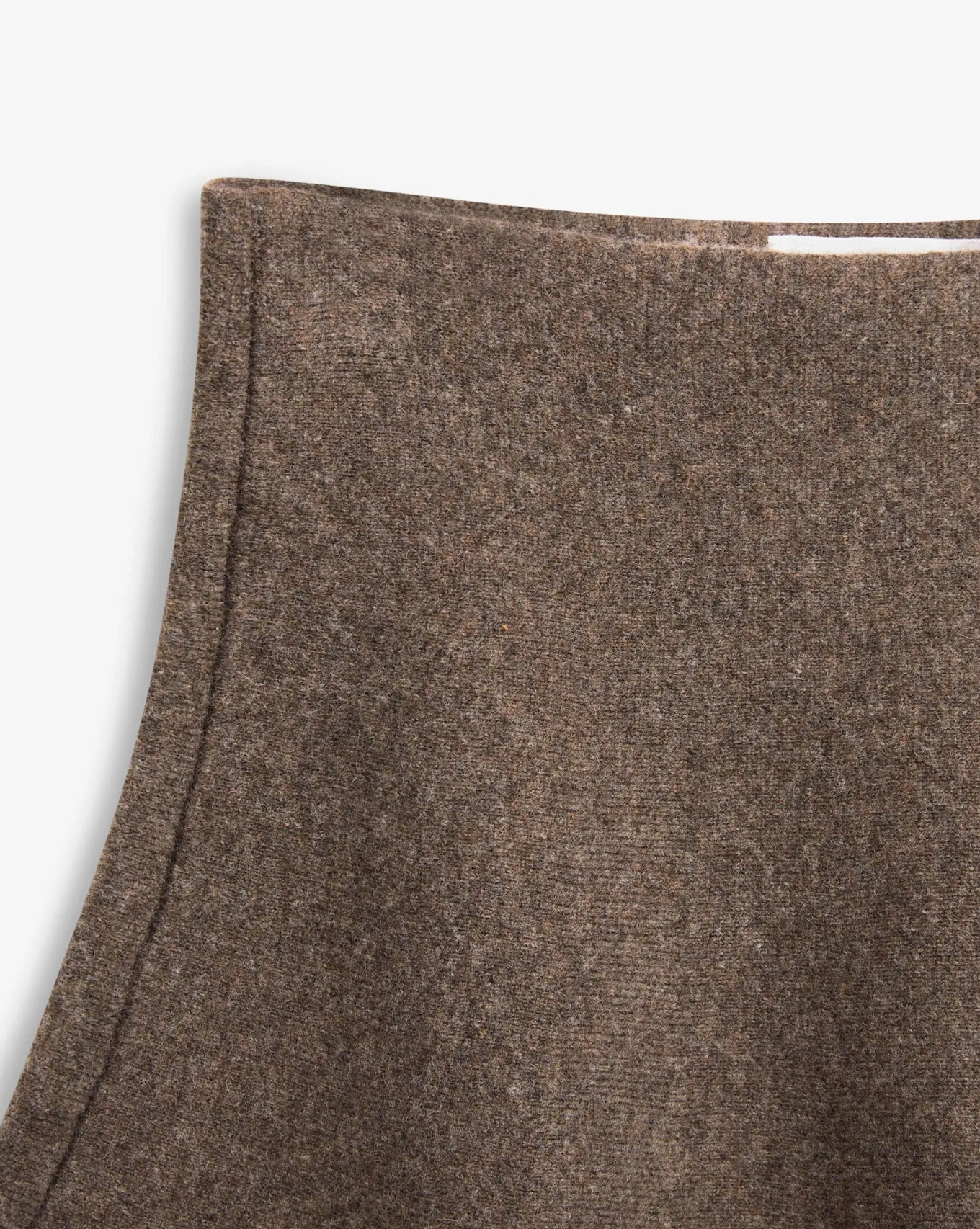 Serge Merino Skirt Brown Melange Skjørt