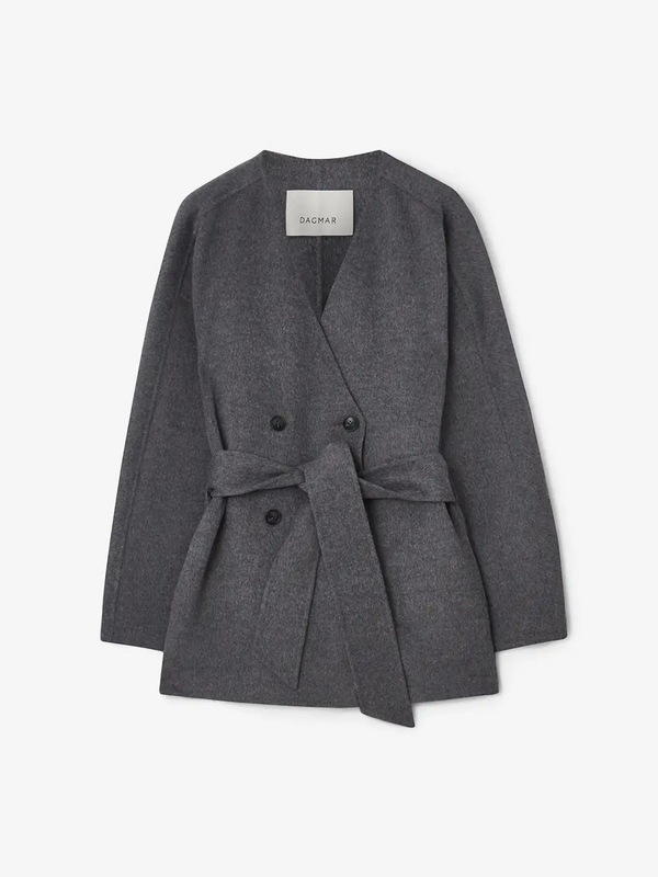 Doublé Jacket Grey Melange Yttertøy
