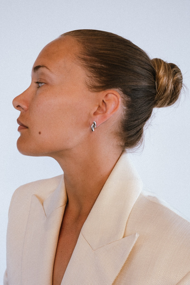 Rose Studs Silver Øredobber