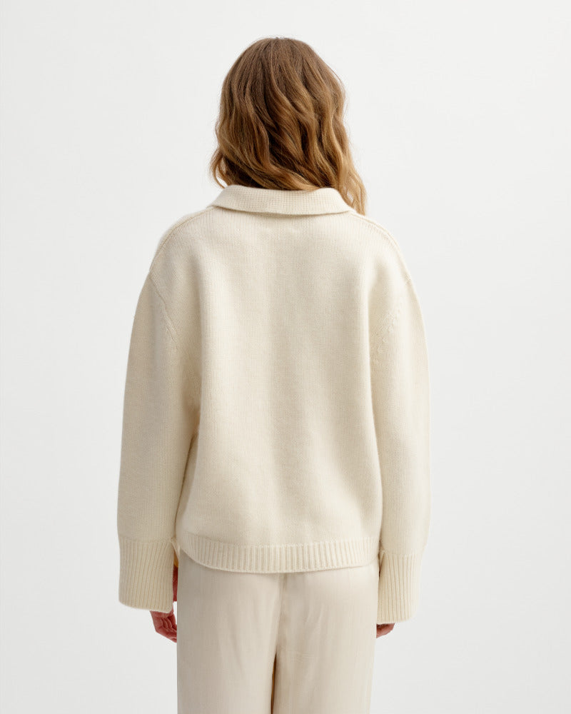 Monaco Sweater Cream Gensere