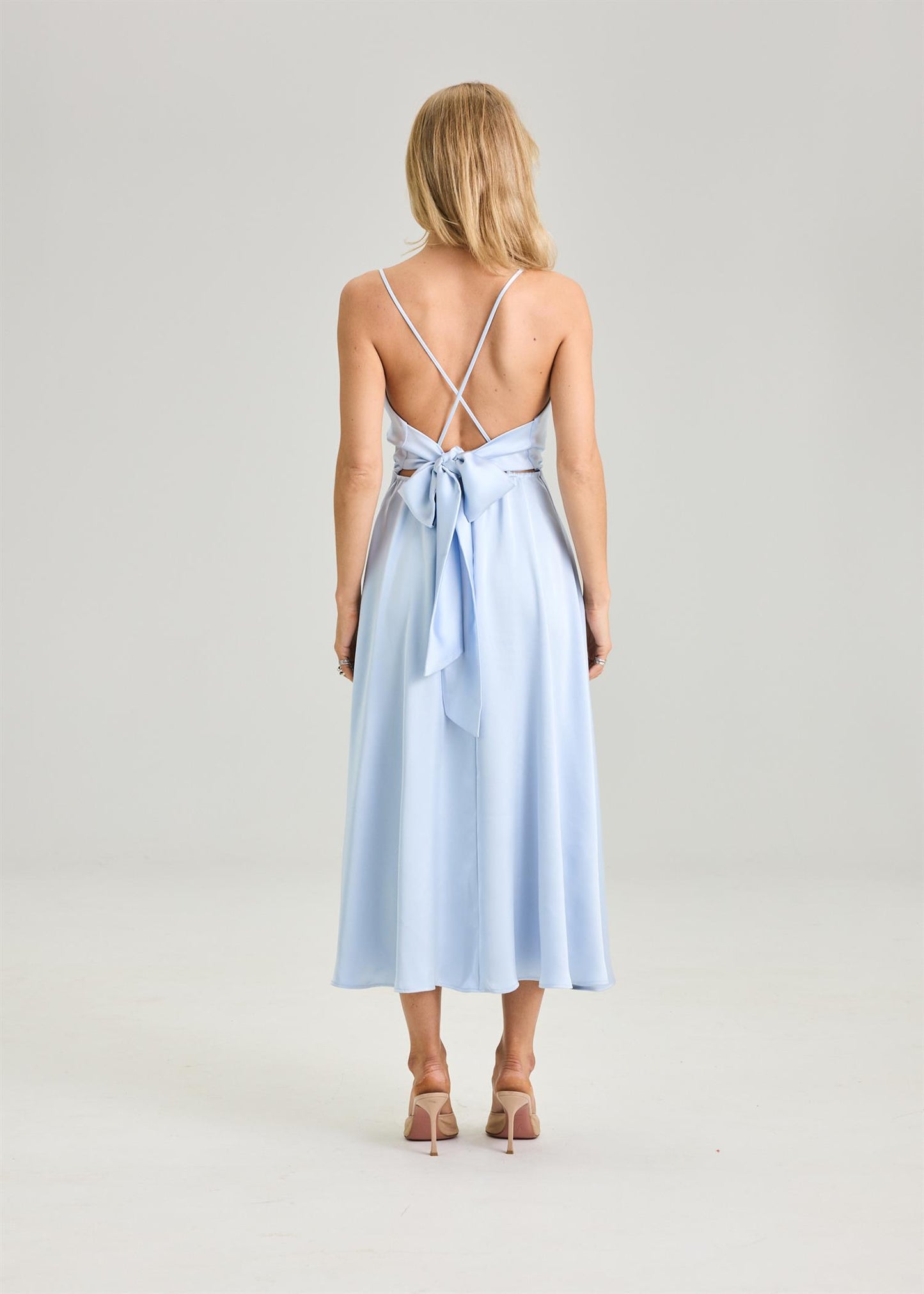 Kjoler | Bow Dress Arctic Blue