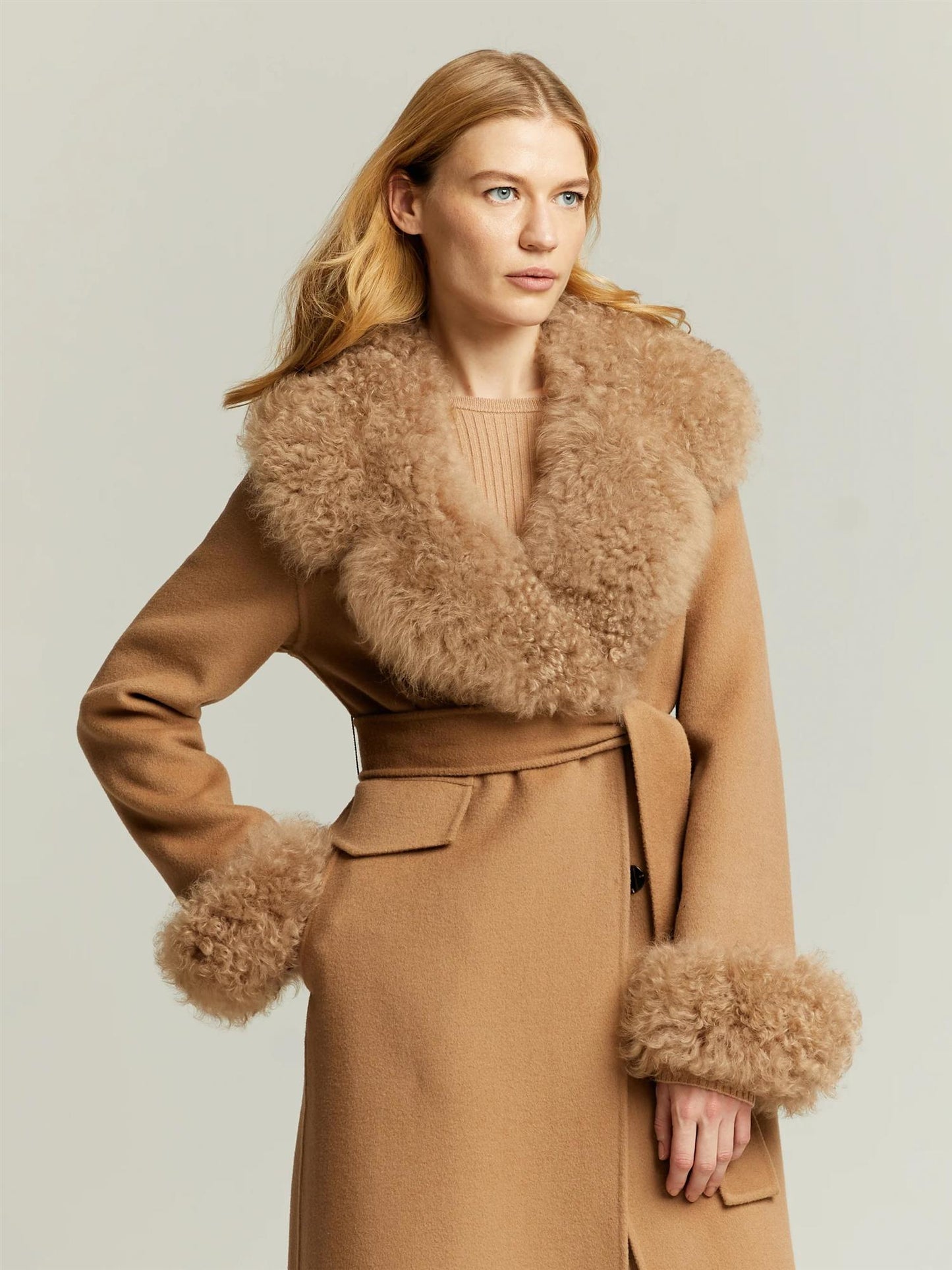 Lumilla Wool Coat Sand Beige