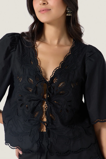 Bluser | Vinetta Top Onyx Black
