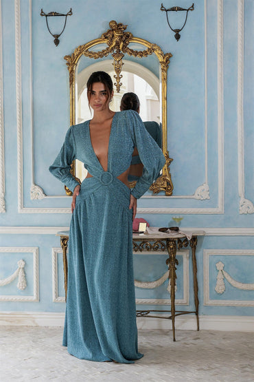 Mabel Maxi Dress Turquoise Kjoler