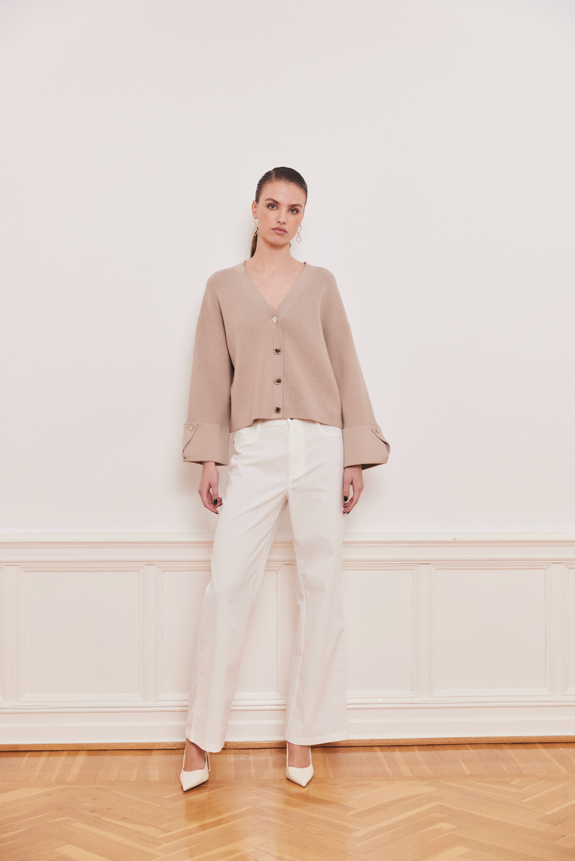 Reign Linen Pants White Bukser