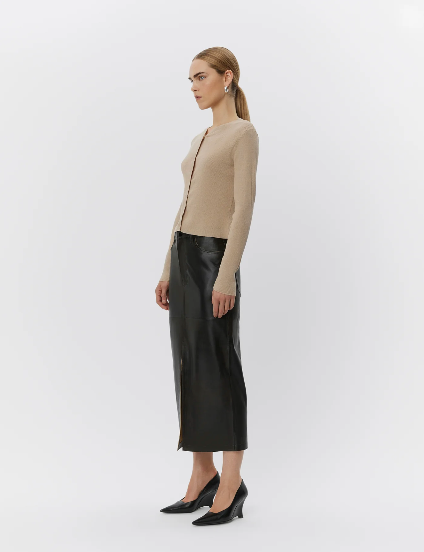 Niki - Leather Contemporary Skirt Skjørt