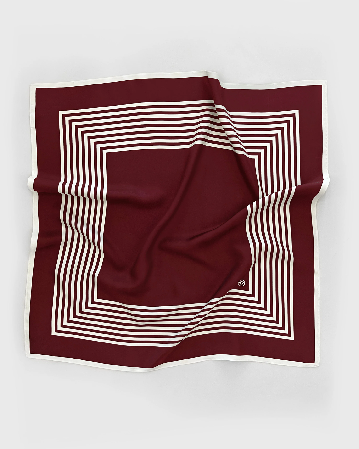 No.13 Scarf Wine Red & Cream Tilbehør