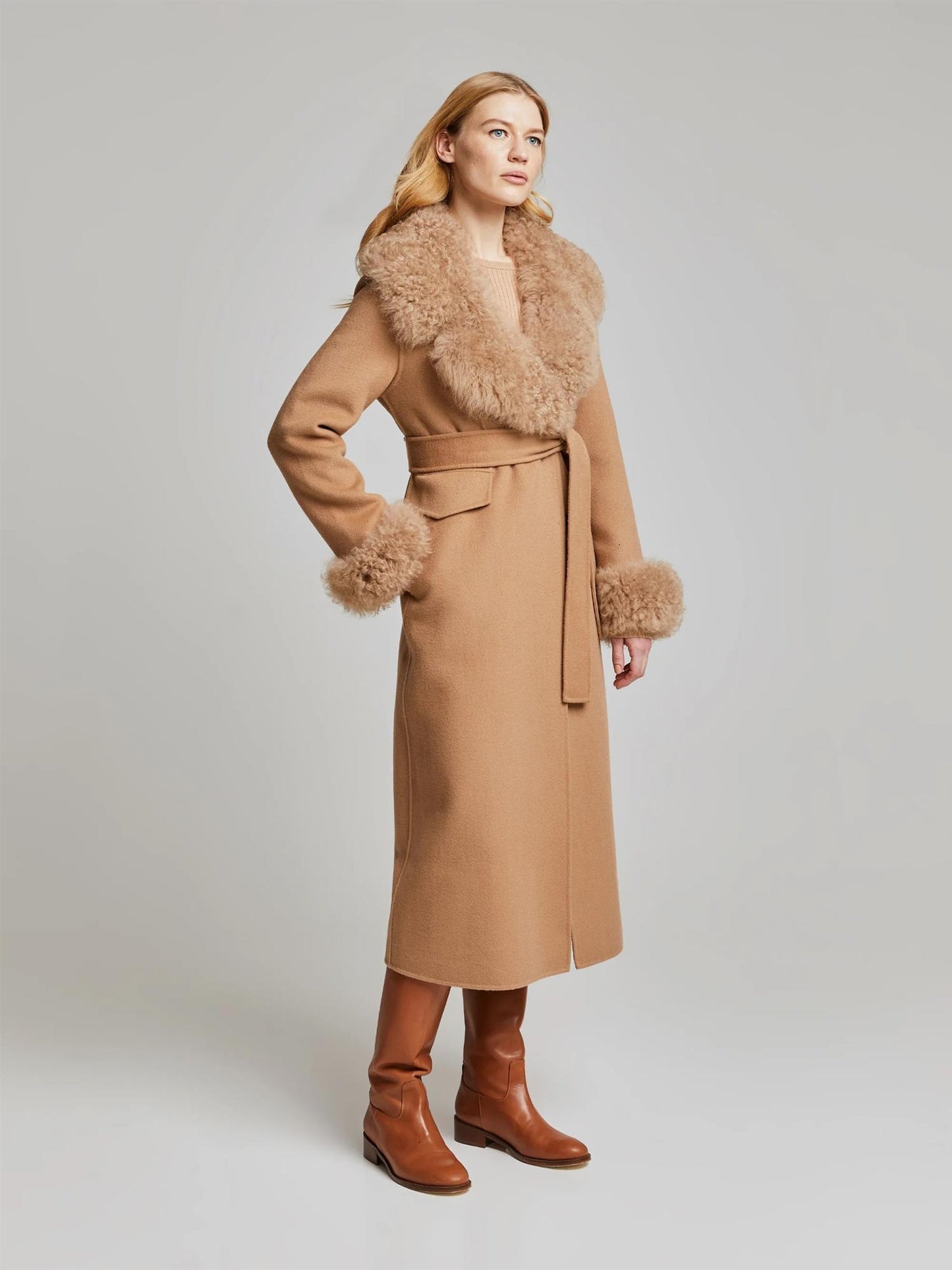 Lumilla Wool Coat Sand Beige