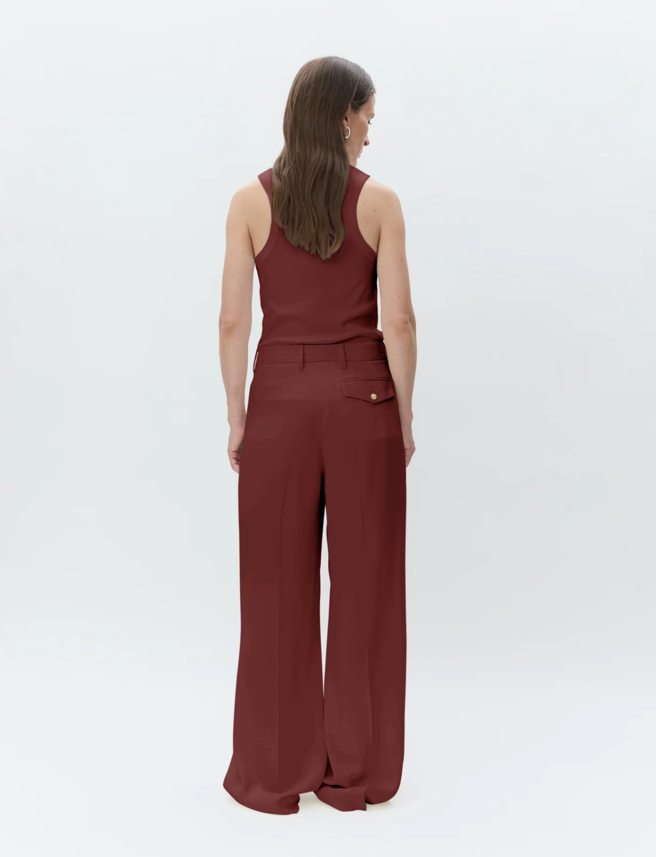 Enzo  Classic Gabardine Tawny port Bukser