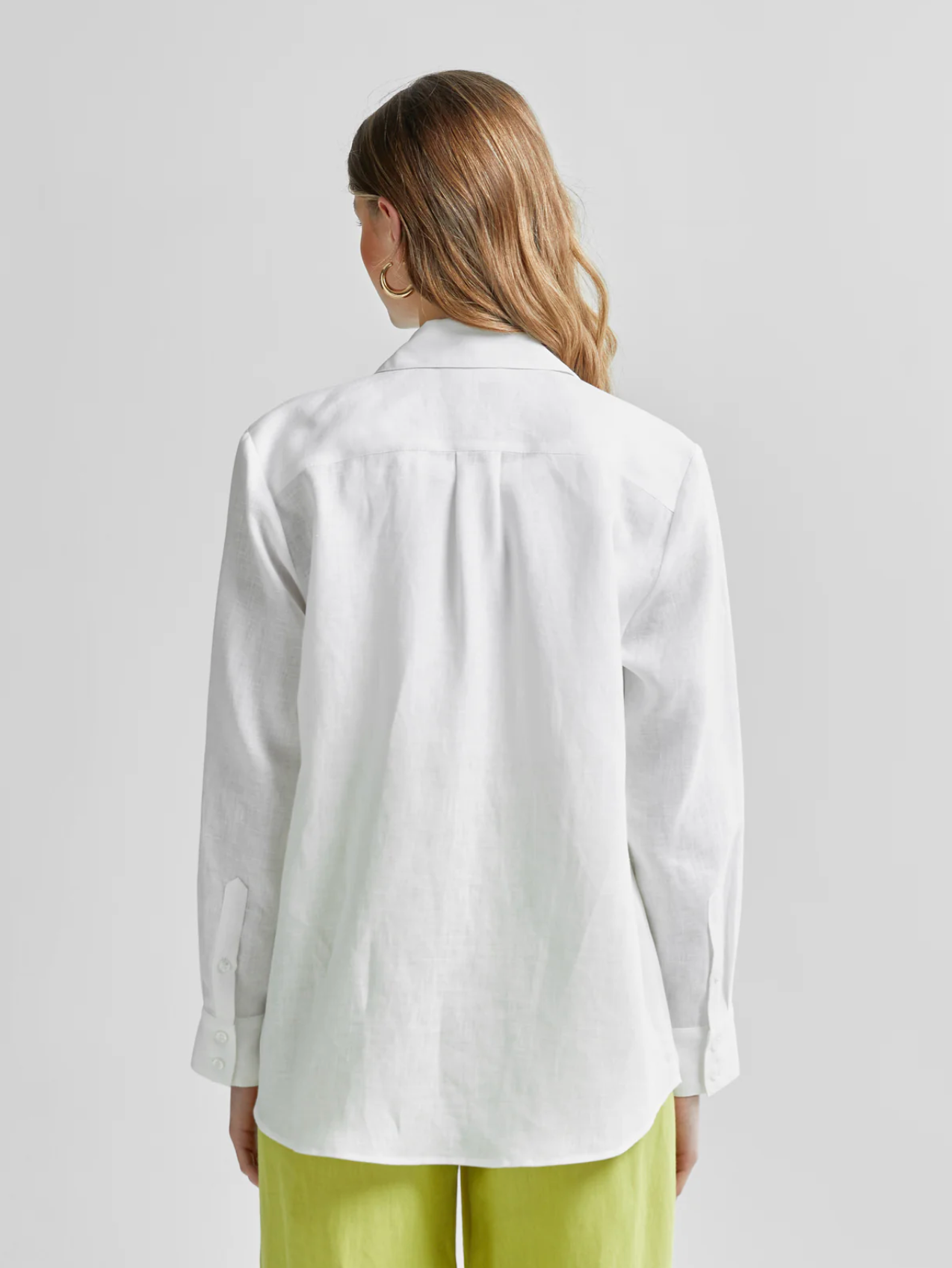 Nicci Linen Shirt White Bluser
